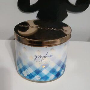 Bath and body works GINGHAM 3 wick Candle